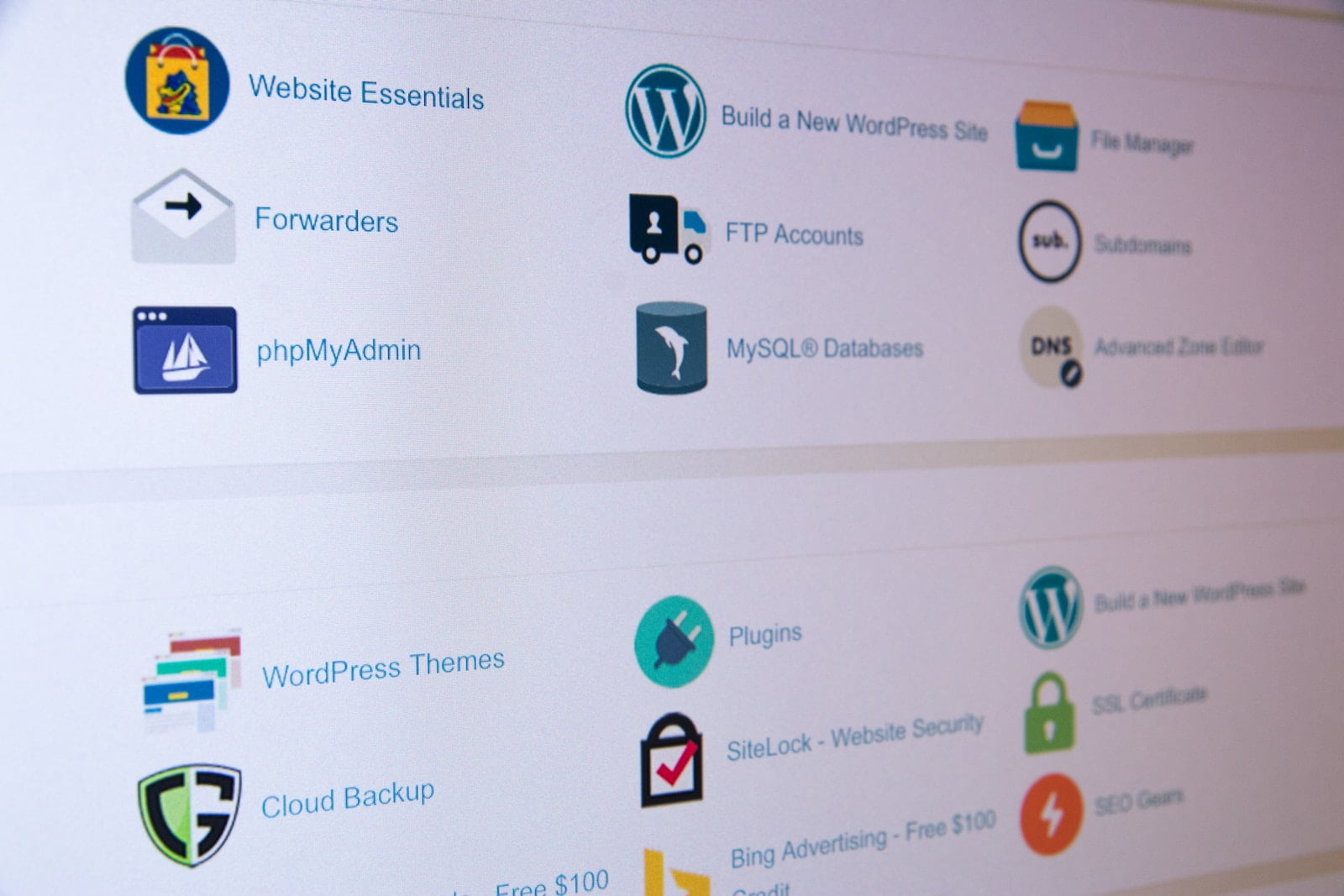 tampilan cpanel
