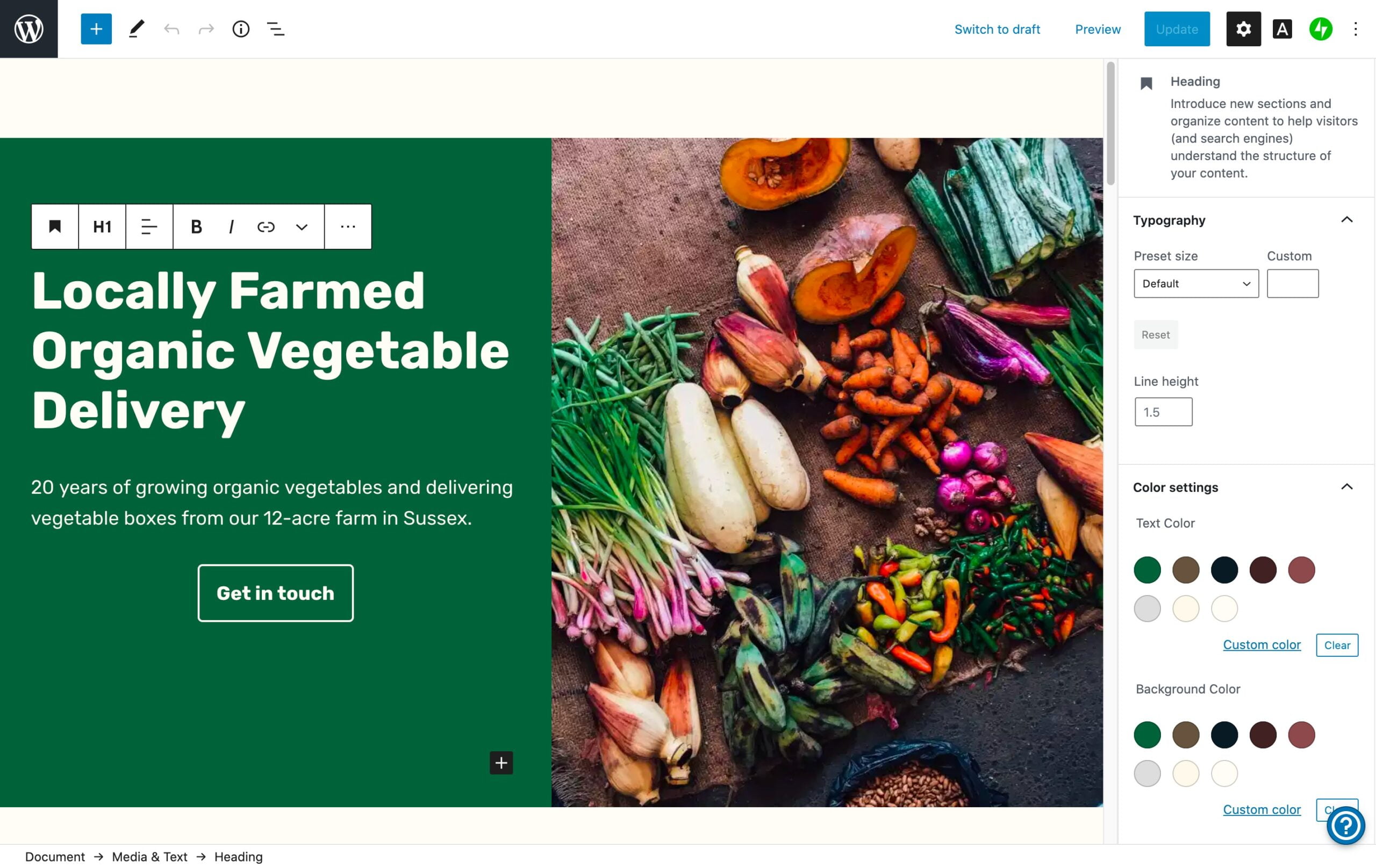 Wordpress website builder