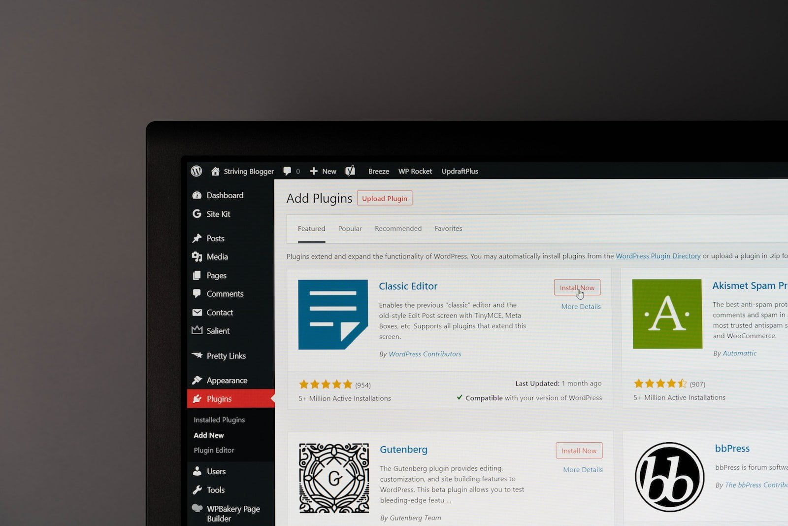 page builder wordpress