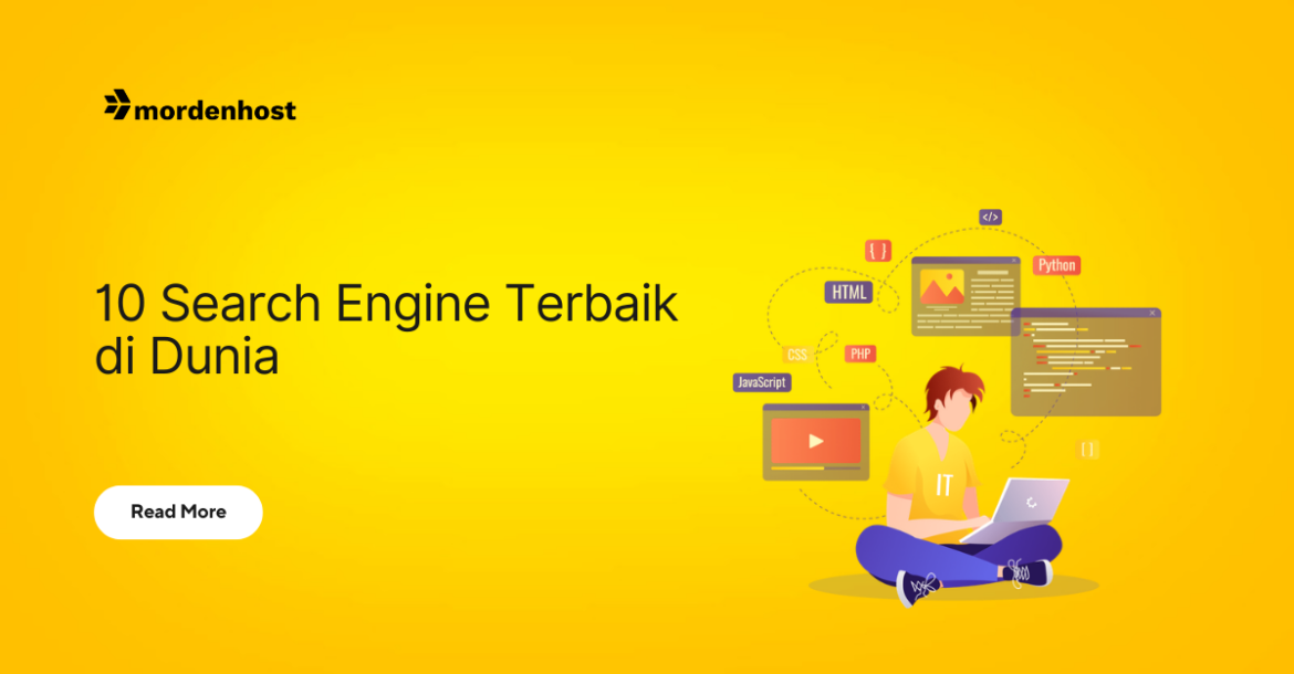Ilustrasi artikel 10 search engine terbaik di dunia dari Mordenhost