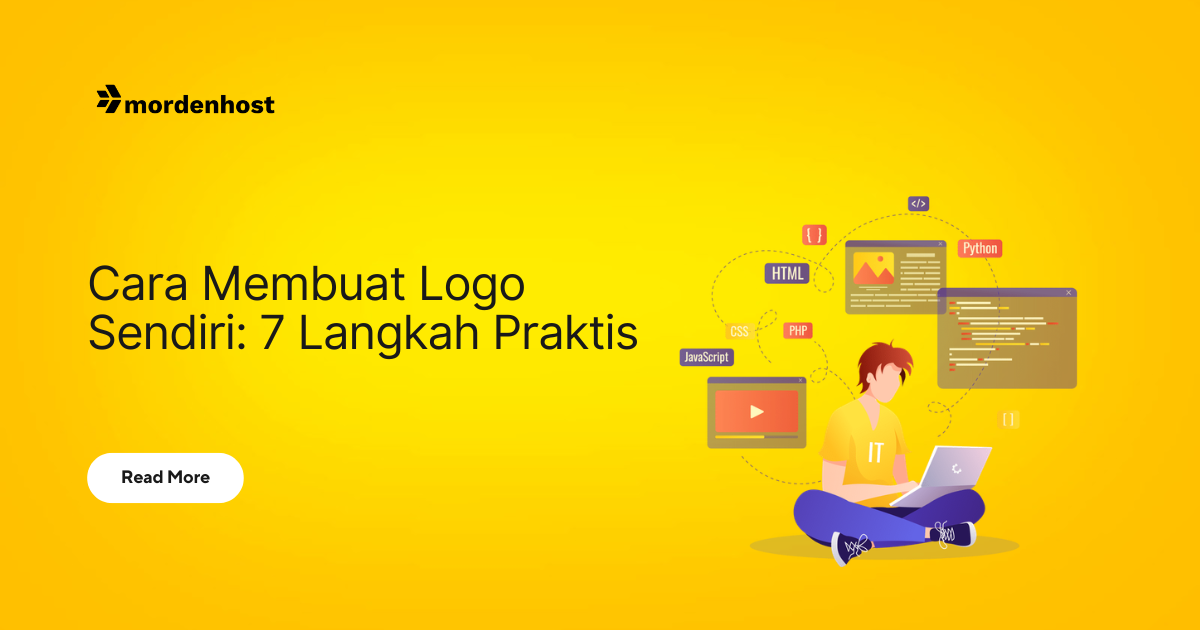 Ilustrasi panduan cara membuat logo sendiri, tujuh langkah praktis untuk brand baru