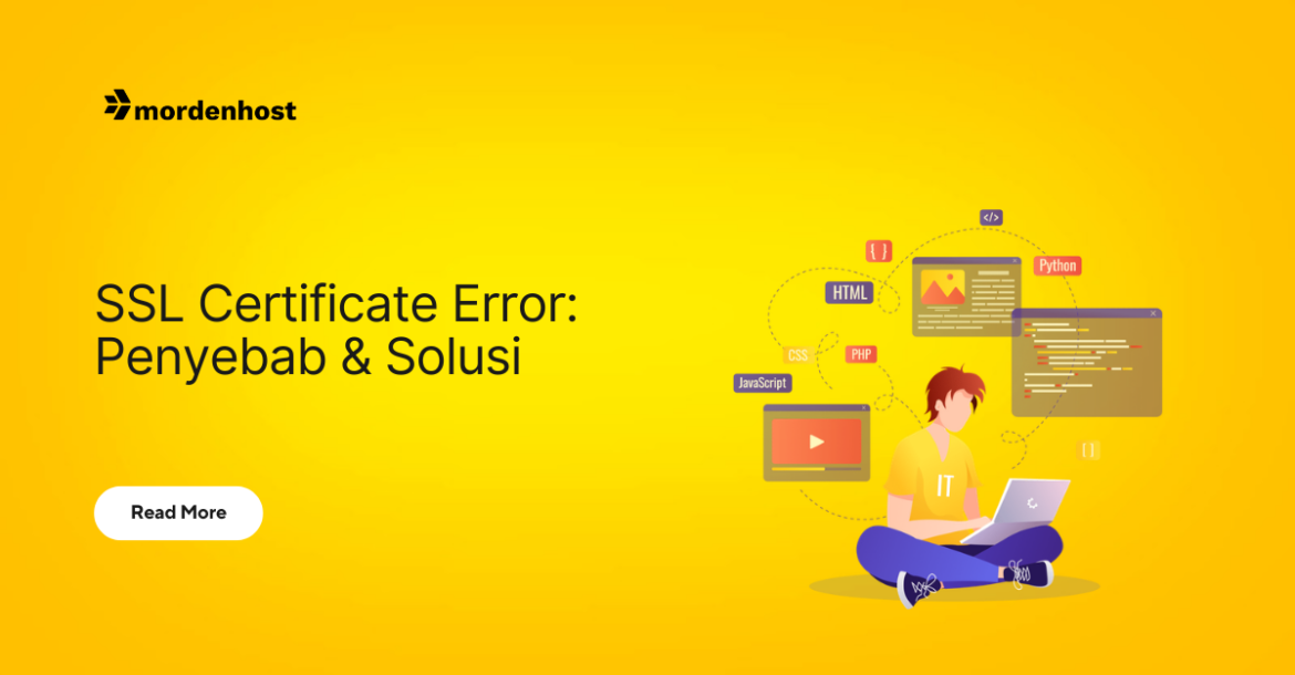 Ilustrasi troubleshooting SSL certificate error atau invalid di website