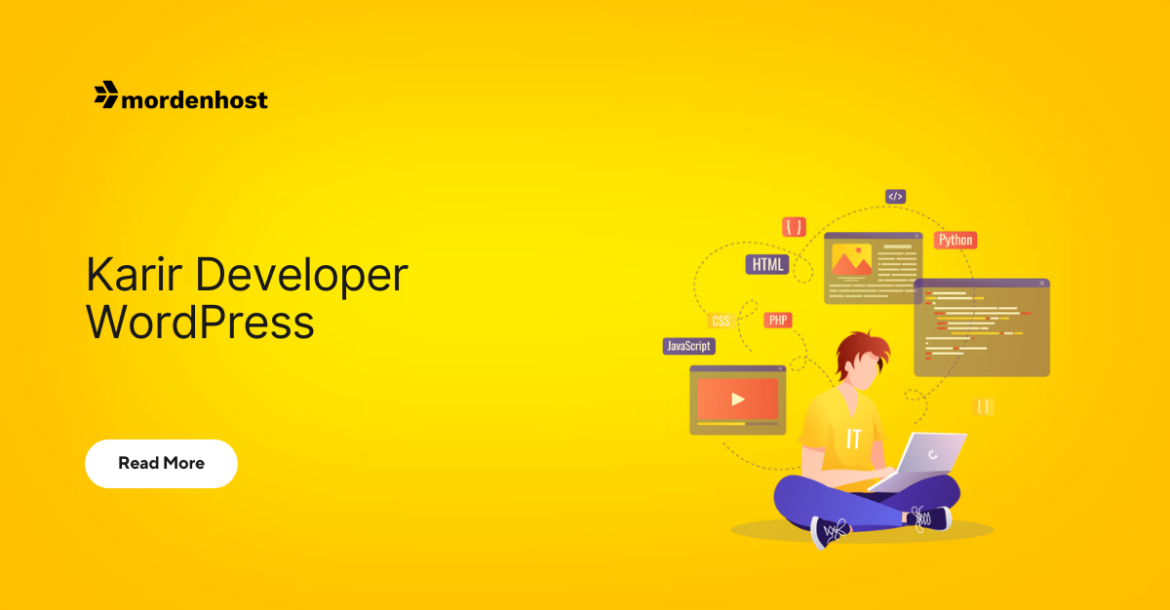 Thumbnail artikel karir sebagai developer WordPress